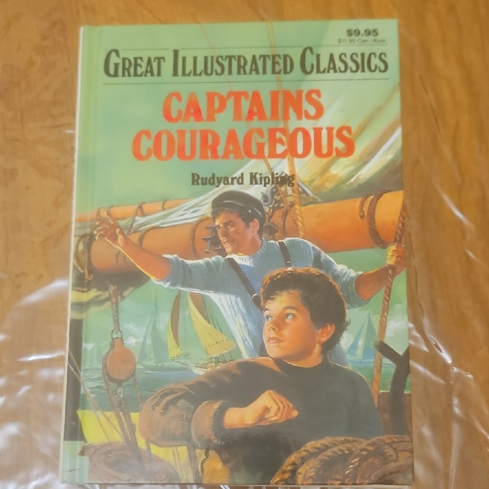 Great Illustrated Classics Captains Courageous hardcover by Rudyard Kipling